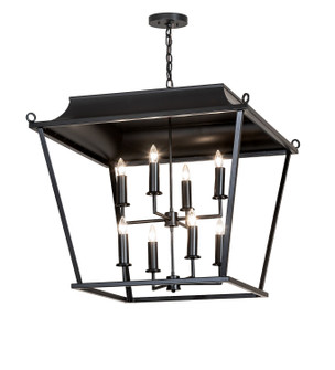 Bastille Eight Light Pendant in Solar Black (57|275798)