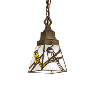 Backyard Friends One Light Mini Pendant in Antique Copper (57|275048)