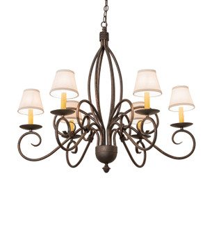 Squire Six Light Chandelier in Gilded Tobacco (57|273532)