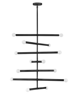Millie LED Chandelier in Black (531|83199BK)