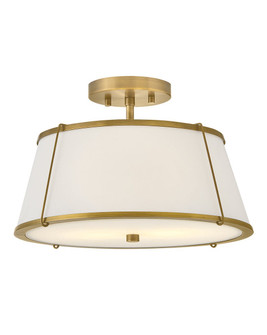 Clarke LED Semi-Flush Mount in Lacquered Dark Brass (13|4893LDBOW)