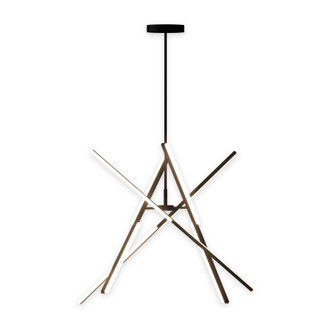 Stix LED Chandelier in Black (78|AC7709BK)