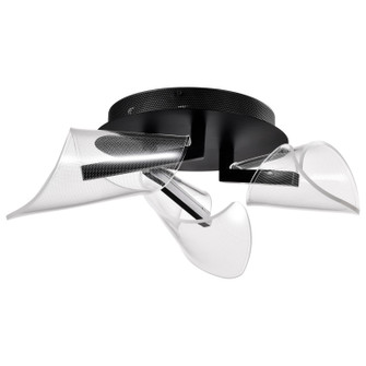Sedona LED Flush Mount in Matte Black (72|622284)