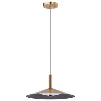 Corrine LED Pendant in Burnished Brass (72|622092)