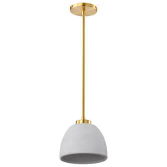 Collins One Light Mini Pendant in Brushed Brass (72|608002)
