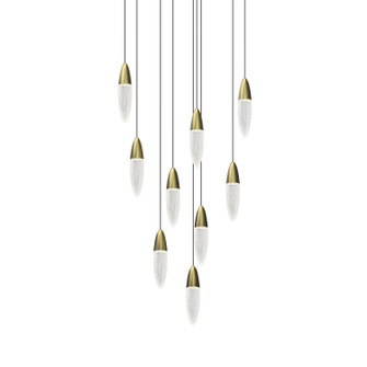 Sultana LED Pendant in Satin Brass (69|416338)