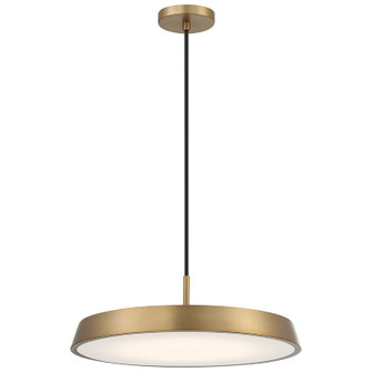 Tallinn LED Pendant in Brushed Gold (18|50977LEDDCSBGWHT)