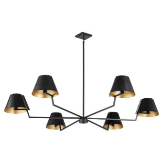 Bliss Six Light Chandelier in Matte Black (19|668659)