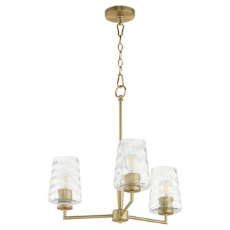 Goodwin Three Light Chandelier in Aged Brass (19|6204380)