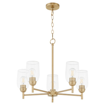 Wallinger Five Light Chandelier in Aged Brass (19|6112580)