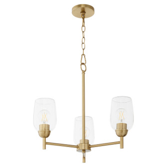 Wallinger Three Light Chandelier in Aged Brass (19|6112380)