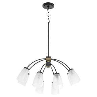 Arpeggio Eight Light Chandelier in Matte Black (19|6077859)
