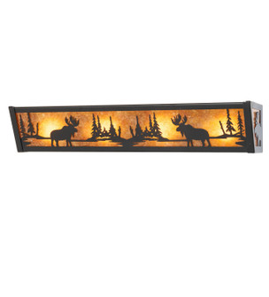 Moose At Lake Four Light Vanity in Textured Black (57|30241)