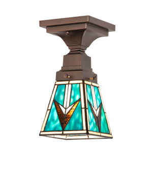 Valencia One Light Flushmount in Mahogany Bronze (57|276950)