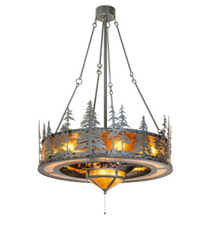 Tall Pines 11 Light Chandel-Air in Wrought Iron Oiled Bronze (57|273823)