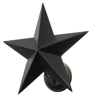 Texas Star One Light Wall Sconce in Solar Black (57|249904)