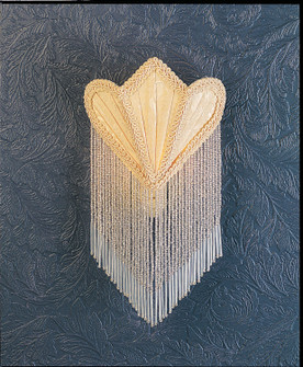 Fabric & Fringe One Light Night Light in Ivory (57|14395)