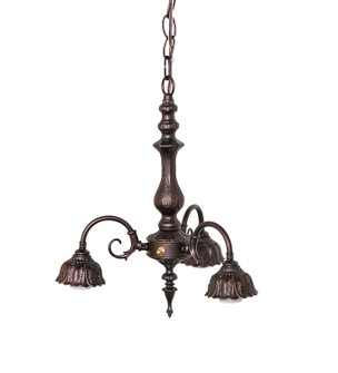 Victorian Three Light Chandelier Hardware in Mahogany Bronze (57|11617)
