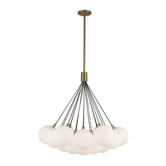 Bolla LED Chandelier in Brushed Gold/Opal Glass (347|CH3128BGOP)