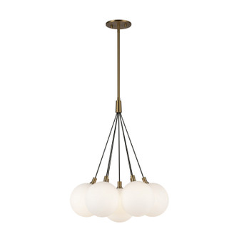 Bolla LED Chandelier in Brushed Gold/Opal Glass (347|CH3117BGOP)