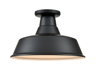 R Series One Light Semi-Flush Mount in Satin Black (59|RCLWF14SB)