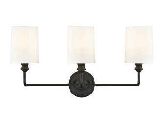 Leena Three Light Vanity in Matte Black (59|99803MB)