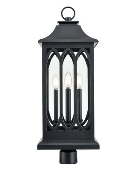 Mallorey Three Light Outdoor Lantern in Powder Coated Black (59|88105PBK)