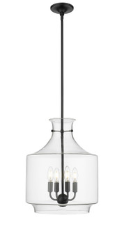 Mahannah Four Light Pendant in Matte Black (59|22804MB)