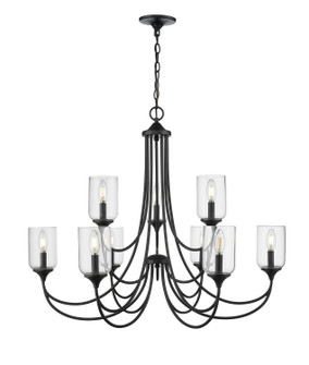 Waddingham Nine Light Chandelier in Matte Black (59|22409MB)
