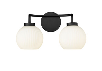 Oprah Two Light Vanity in Matte Black (59|22402MB)