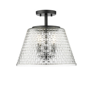 Saben Three Light Semi-Flush Mount in Matte Black (59|22100MB)