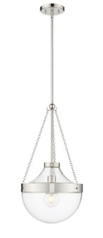 Clarra One Light Pendant in Polished Nickel (59|20101PN)