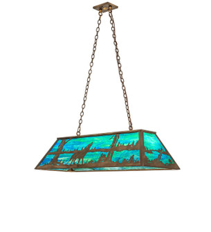 Wolf At Lake Six Light Pendant in Antique Copper (57|275628) Wolf At Lake Six Light Pendant in Antique Copper (57|275628)