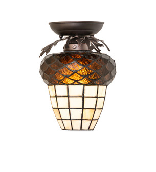 Oak Leaf & Acorn One Light Flushmount in Mahogany Bronze (57|275290)