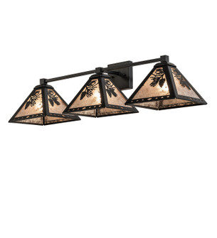 Pinecone Three Light Wall Sconce in Textured Black (57|275046)