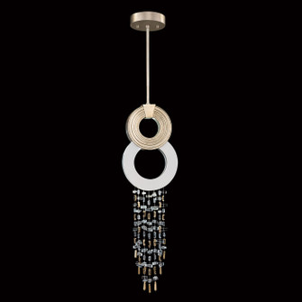 Capri LED Pendant in Soft Gold Leaf/White Gloss (48|9518403)