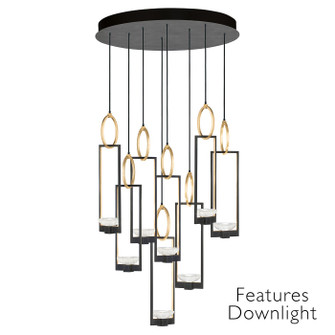 Delphi LED Pendant in Black/Gold (48|89324031ST)