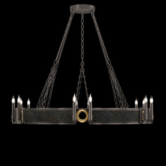 Mirage 12 Light Chandelier in Midnight Steel/Brass/Black Knight (48|100048713)