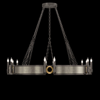 Mirage 12 Light Chandelier in Midnight Steel/Brass/Coco (48|100048712)