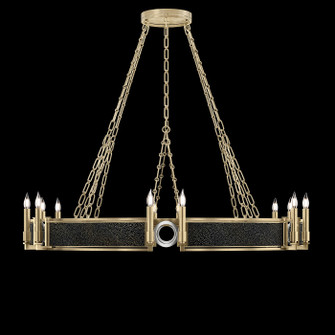 Mirage 12 Light Chandelier in Soft Gold Leaf/Nickel/Black Knight (48|100048523)