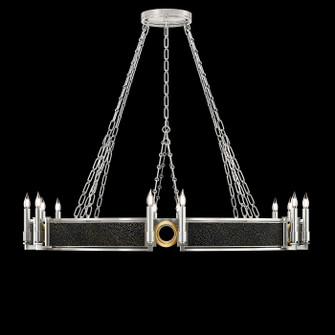 Mirage 12 Light Chandelier in Silver Leaf/Brass/Black Knight (48|100048413)
