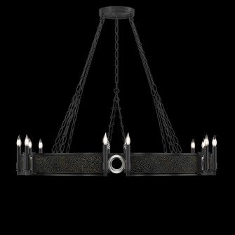 Mirage 12 Light Chandelier in Black Iron/Nickel/Black Knight (48|100048123)