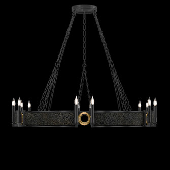 Mirage 12 Light Chandelier in Black Iron/Brass/Black Knight (48|100048113)