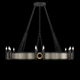 Mirage 12 Light Chandelier in Black Iron/Brass/Coco (48|100048112)