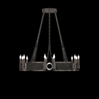 Mirage 12 Light Chandelier in Midnight Steel/Nickel/Black Knight (48|100047723)