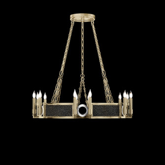 Mirage 12 Light Chandelier in Soft Gold Leaf/Nickel/Black Knight (48|100047523)