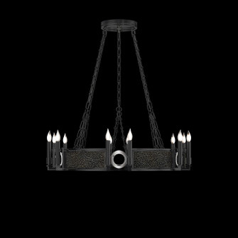Mirage 12 Light Chandelier in Black Iron/Nickel/Black Knight (48|100047123)