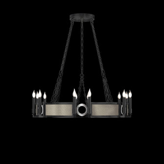 Mirage 12 Light Chandelier in Black Iron/Nickel/Coco (48|100047122)