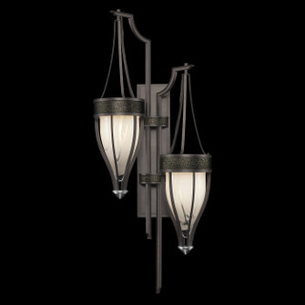 Mirage Two Light Wall Sconce in Midnight Steel/Nickel/Black Knight (48|100046723)