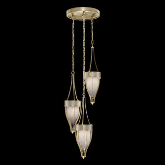 Mirage Three Light Pendant in Soft Gold Leaf/Brass/Coco (48|100044512)